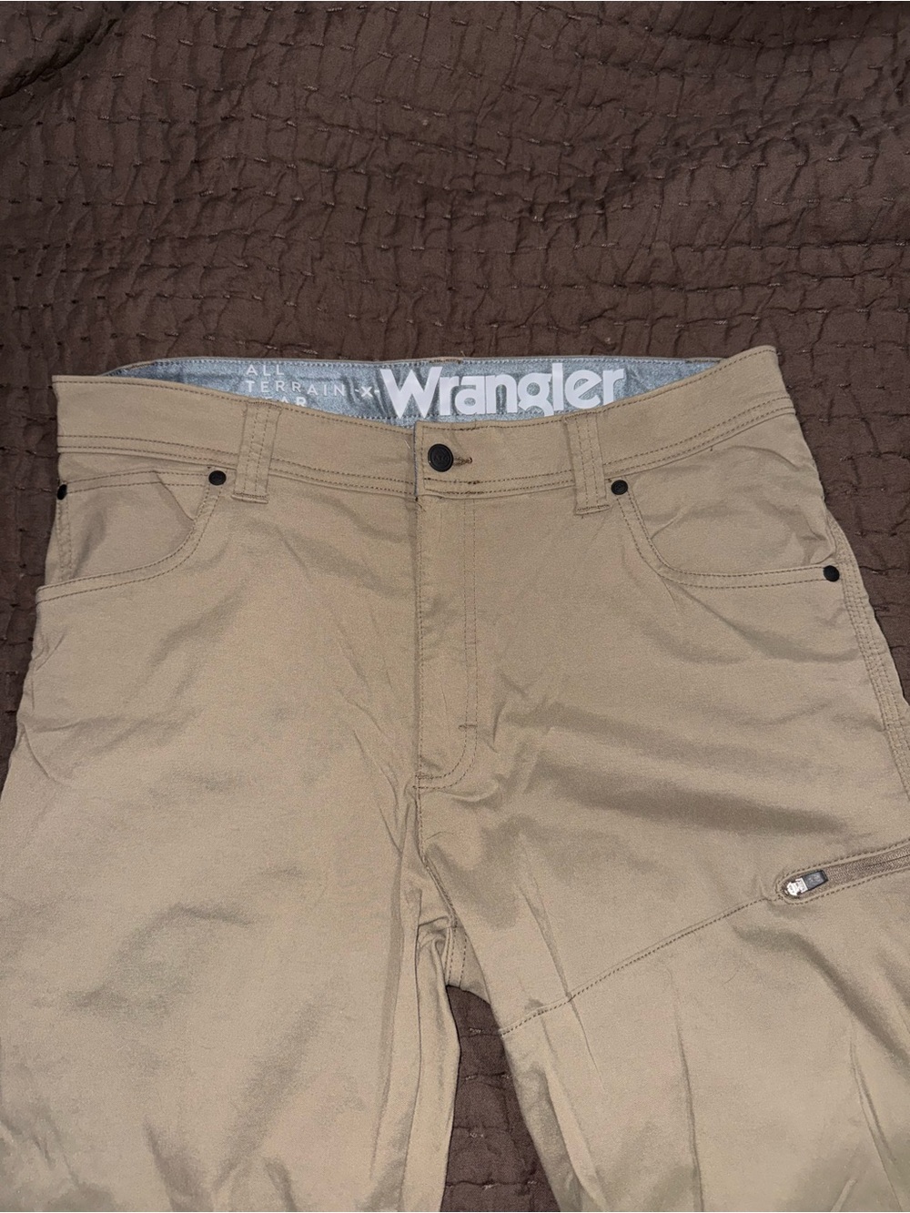 Wrangler Men's Tan All-Terrain Utility Chinos